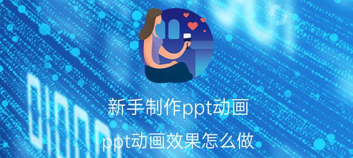 新手制作ppt动画 ppt动画效果怎么做？